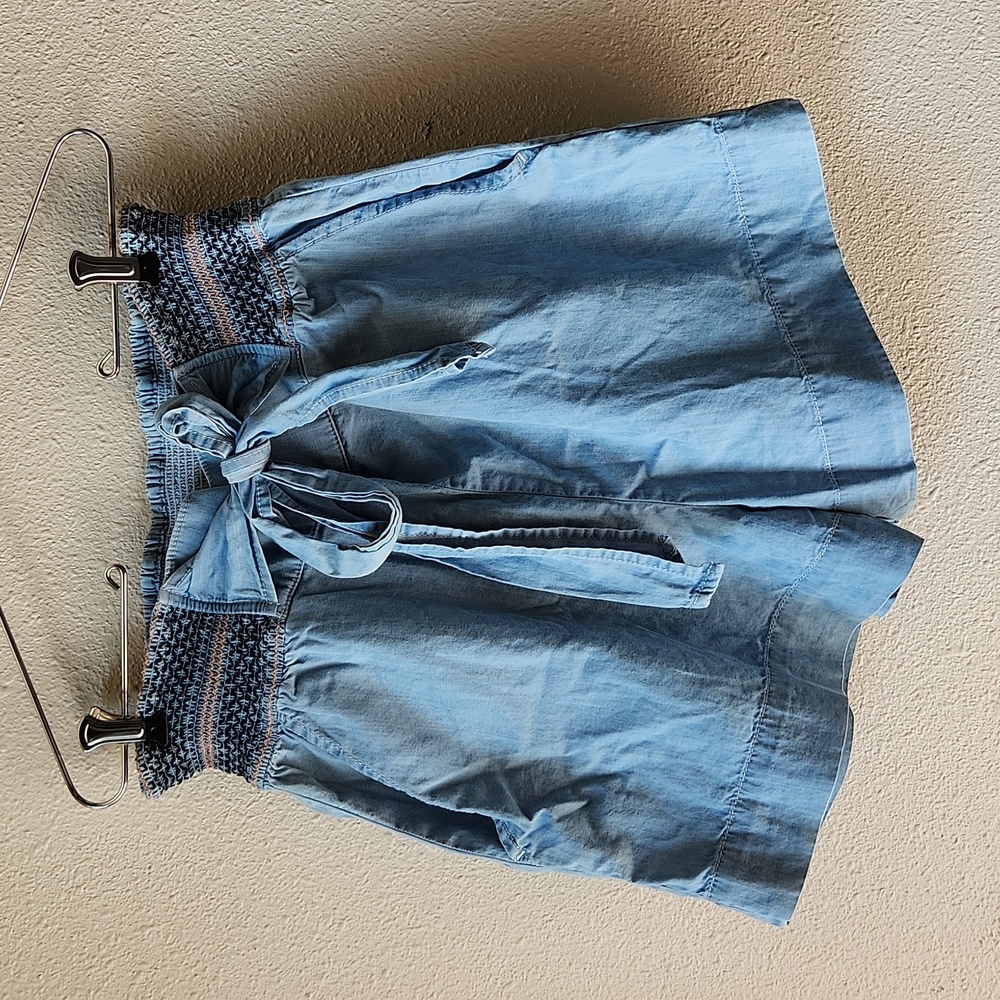 Anthropologie Aloha Tie-Front Shorts Size S